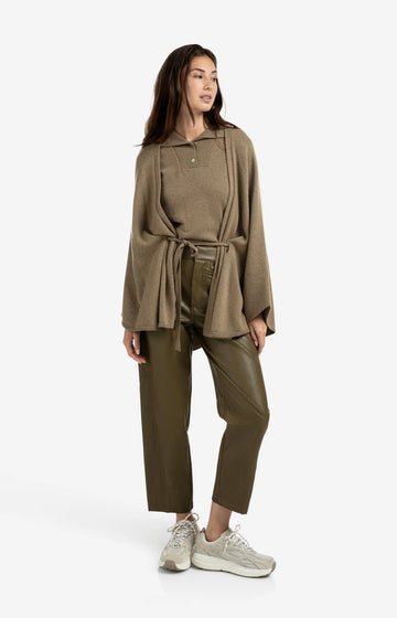 Faux Leather Carrot Fit Trouser